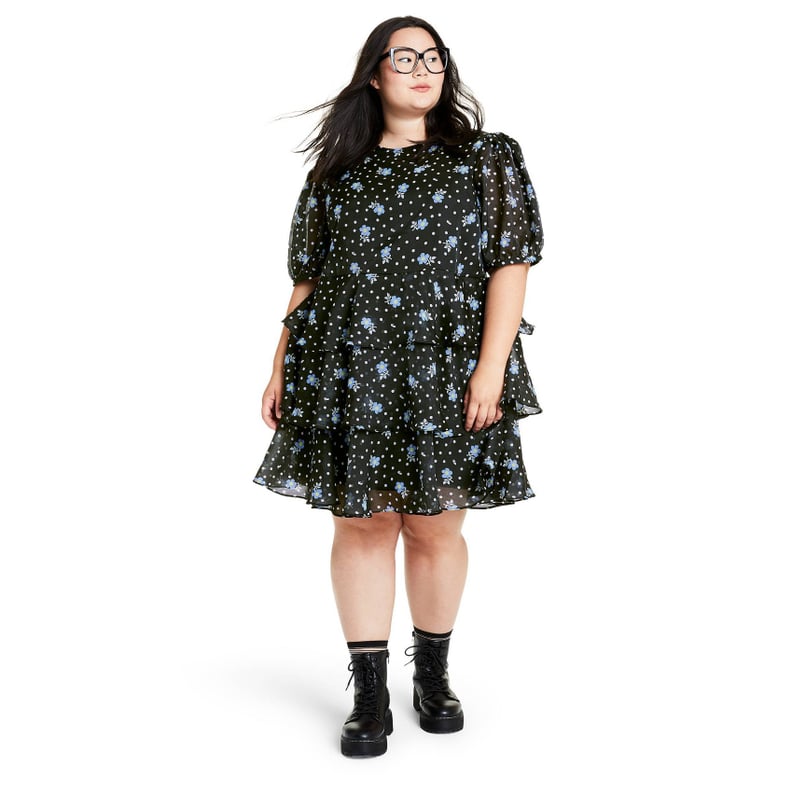 Sandy Liang x Target Floral Print Short Sleeve Tiered Dress
