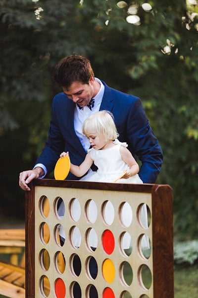 Unleash your inner child with oversized versions of classic board games, like Connect Four and Jenga.
