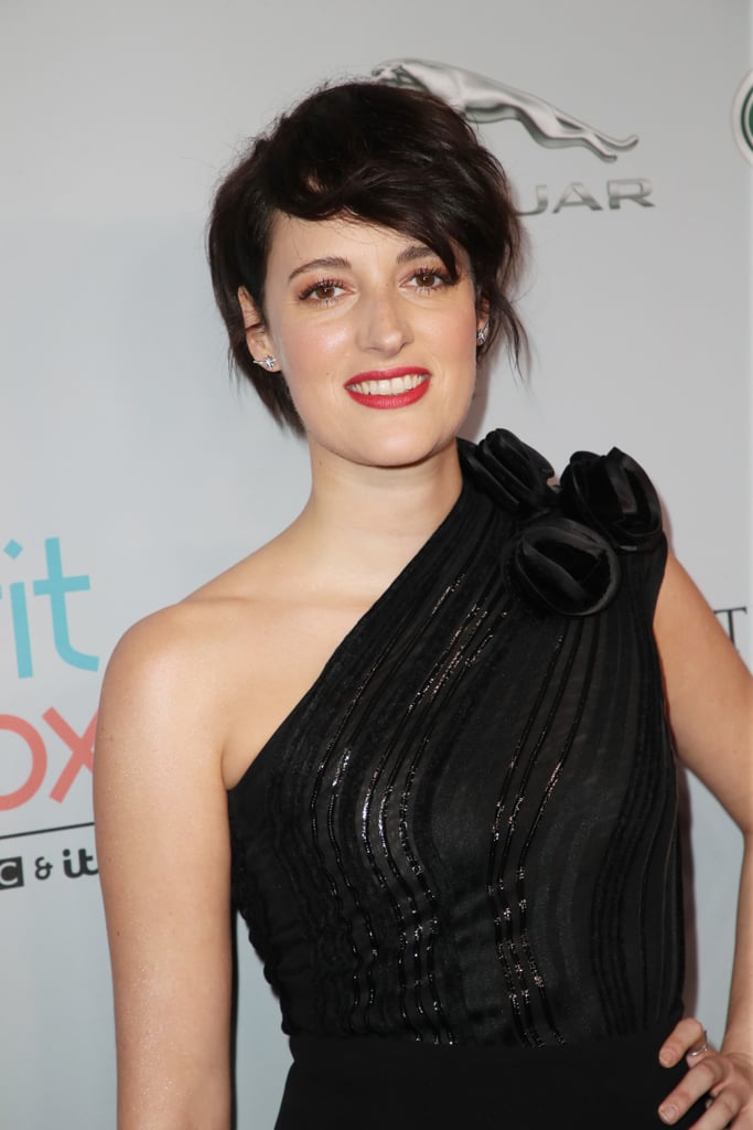 Phoebe Waller-Bridge Edgy Black Pixie Cut Photos