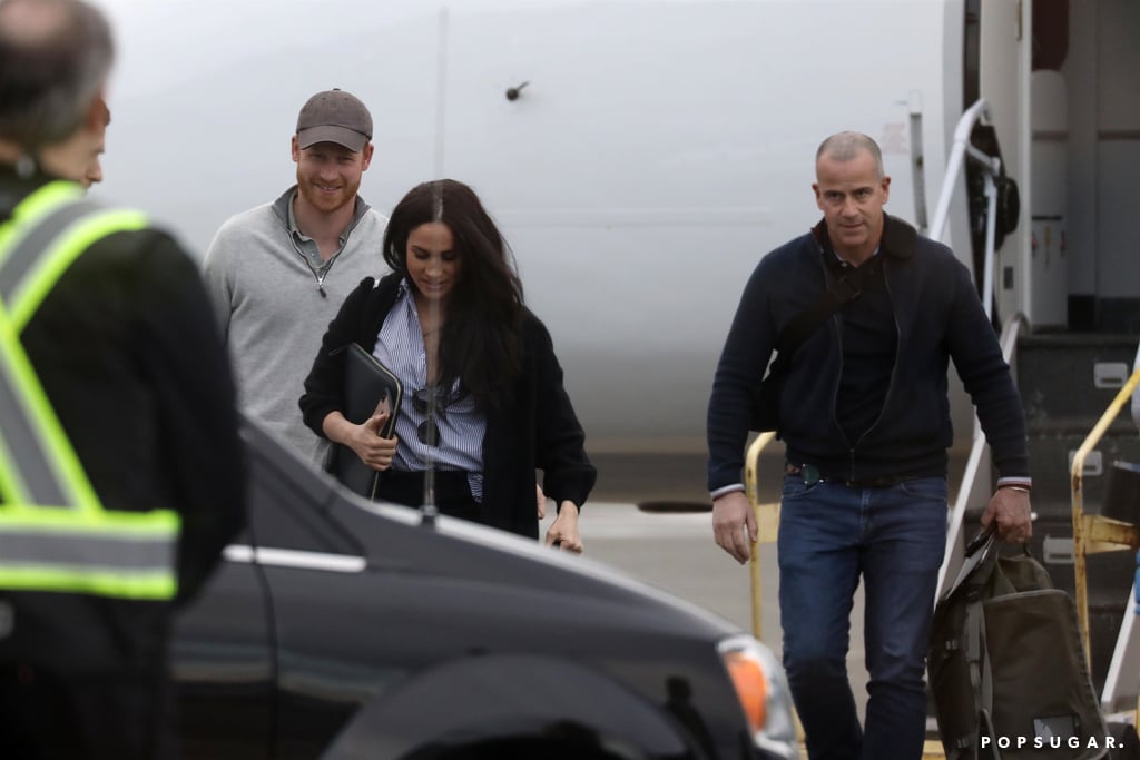 Prince Harry and Meghan Markle at Airport in Canada Pictures