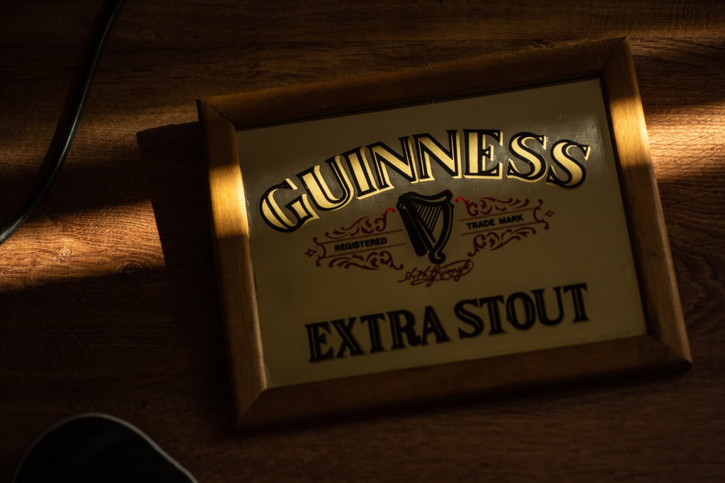 St. Patrick's Day Zoom Background: Guinness Sign