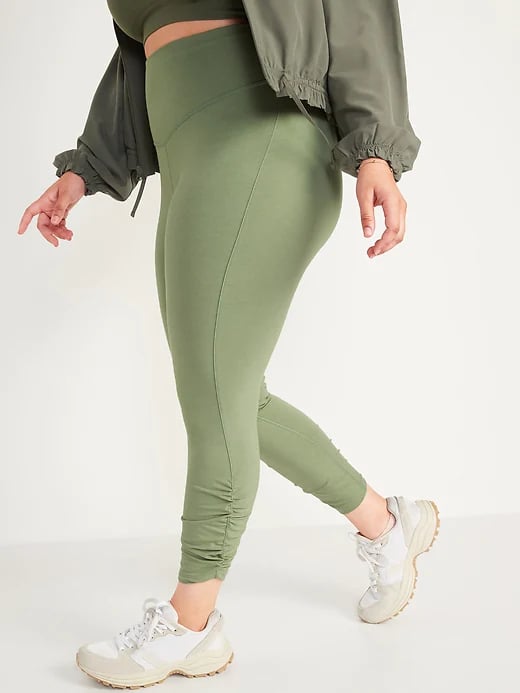 Old Navy Extra High-Waisted PowerChill Ruched 7/8-Length Leggings