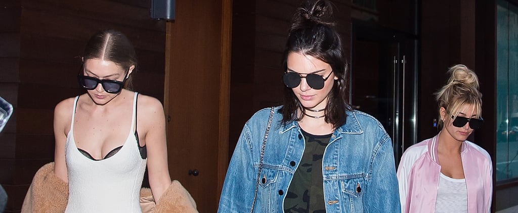 Gigi Hadid, Kendall Jenner, and Hailey Baldwin NYC June 2016