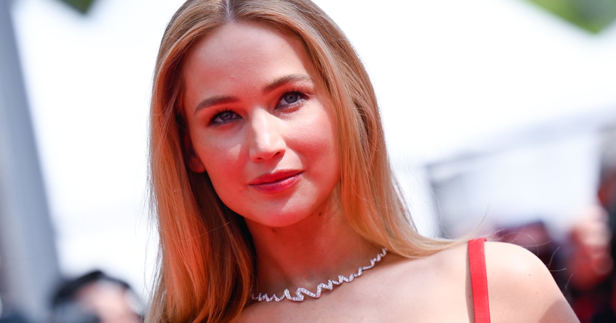 Jennifer Lawrence Wears Flip-Flops on the Cannes Red Carpet