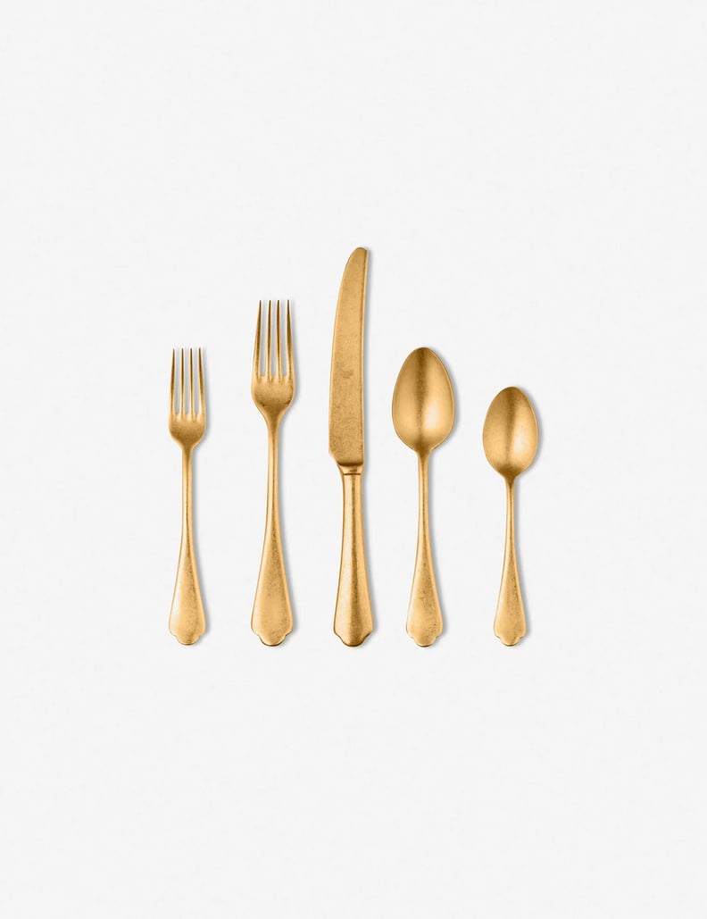 最好的黄金组:Andrate餐具5-Piece集
