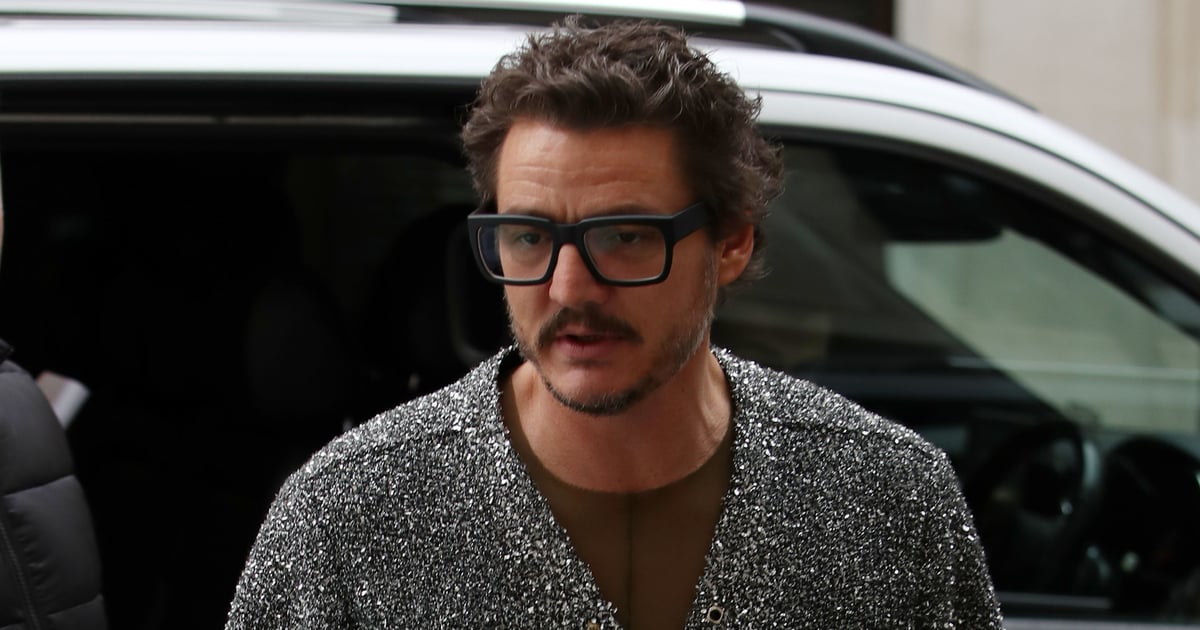 Pedro Pascal’s Sparkly Cardigan Proves He’s a Style Icon