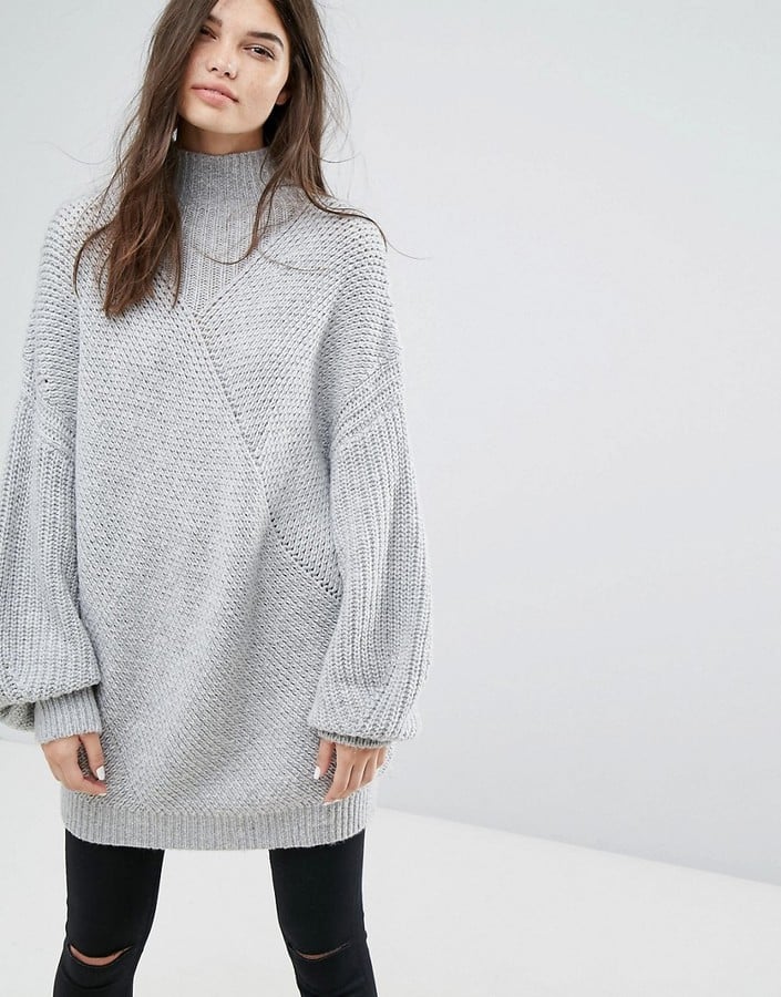 Weekday Cashmere Mix Knit Long Jumper