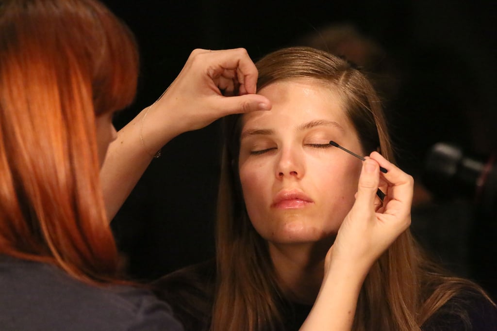 "I like the control of sponges. I like cream colors, and they are good things to blend with. But the number one use for these backstage is when someone is screaming about makeup on their clothes. It's really effective at getting makeup off." 
— Makeup artist Dick Page at Narciso Rodriguez