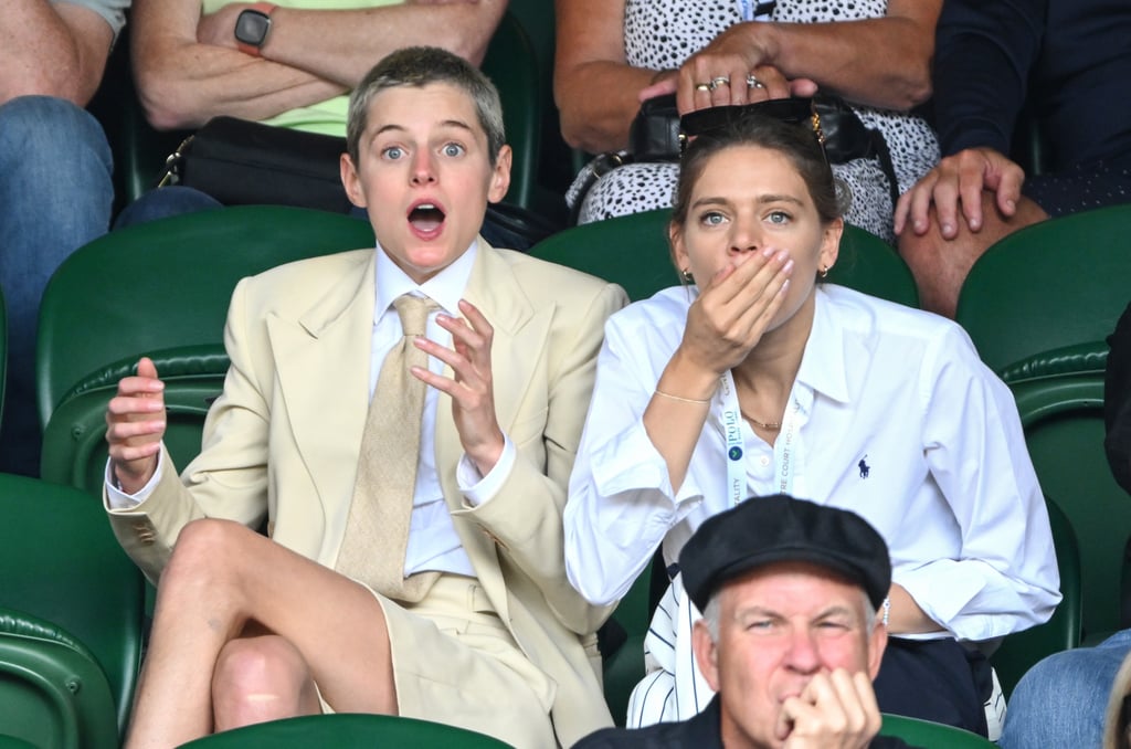 Emma Corrin Debuts a Blonde Buzz Cut at Wimbledon