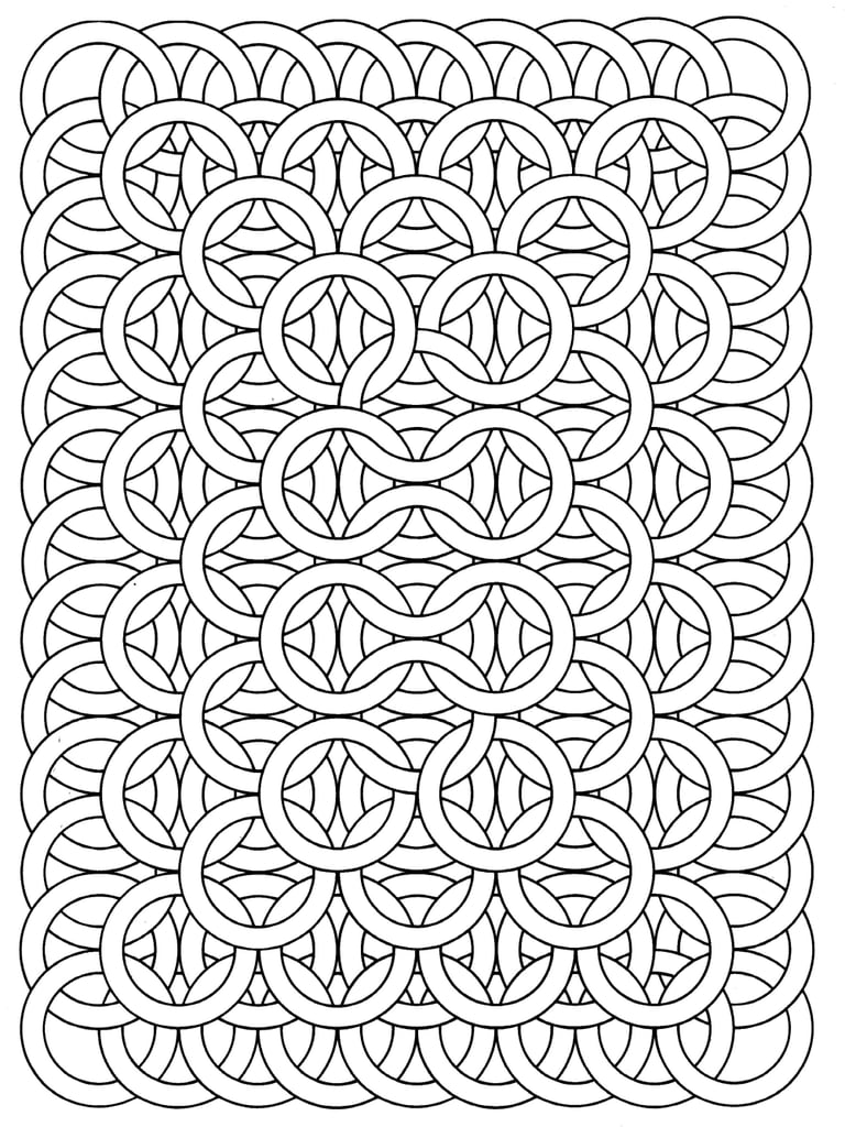 Get The Coloring Page Circle Loops Free Printable Adult Coloring 