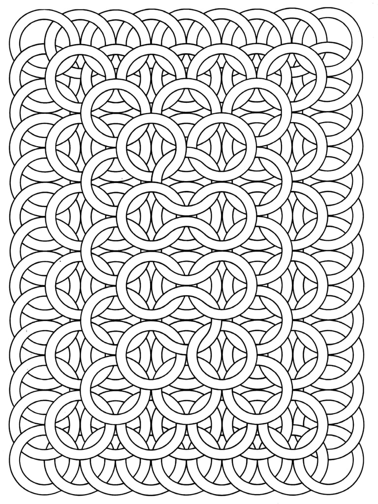 Get the colouring page: Circle loops