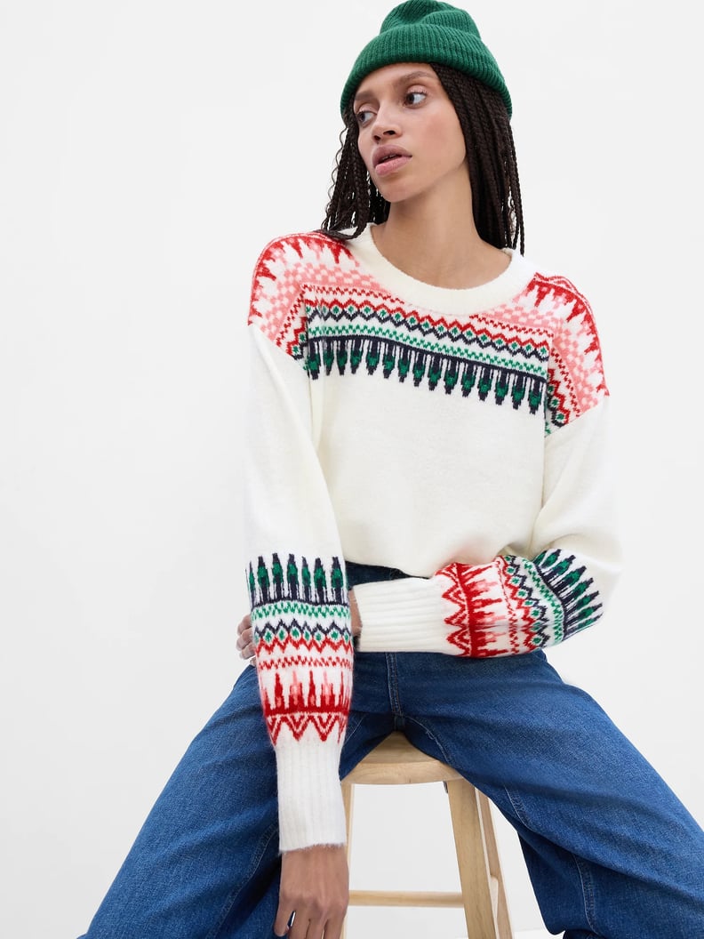 A Fair Isle Sweater: Gap Factory Forever Cozy Sweater