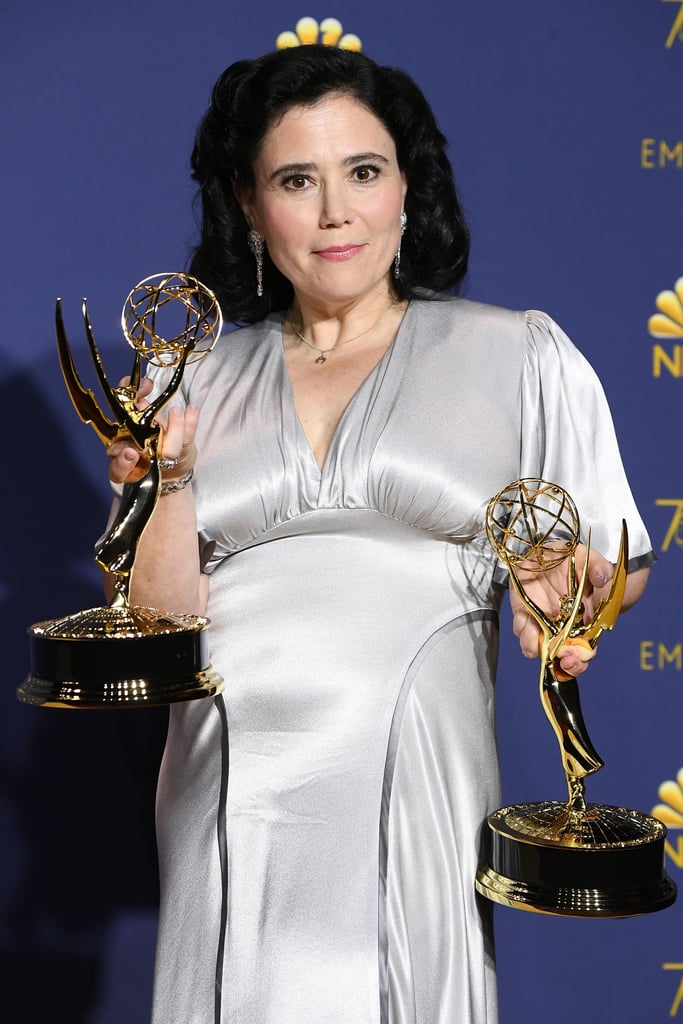 Alex Borstein Silver Dress at the 2018 Emmys