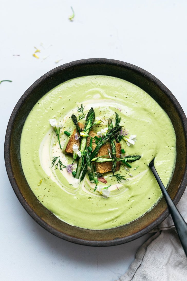 Cashew Cream of Asparagus and Spring Onion Soup | Healthy Summer Soup ...