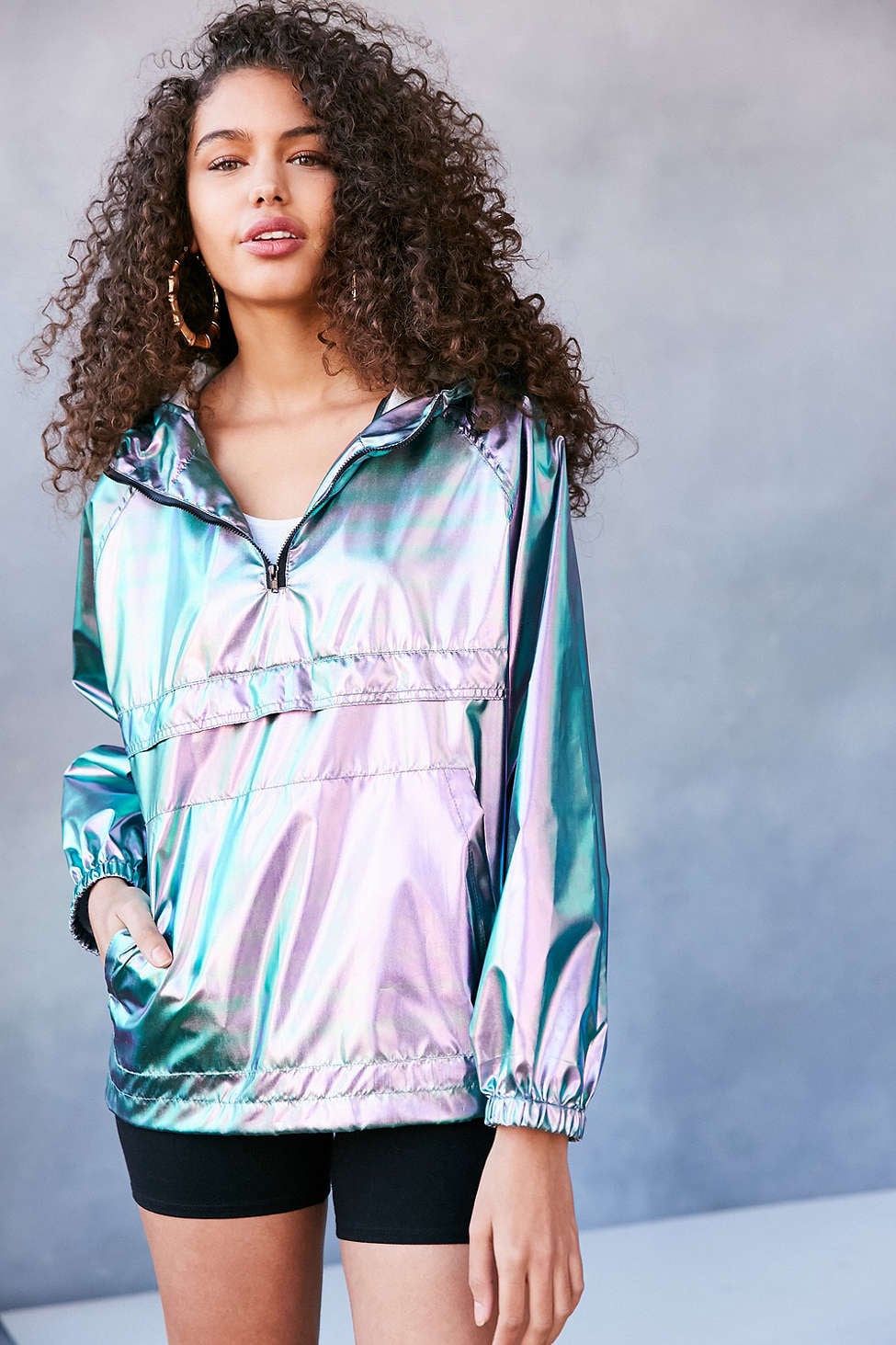 Sale > iridescent windbreaker jacket > in stock