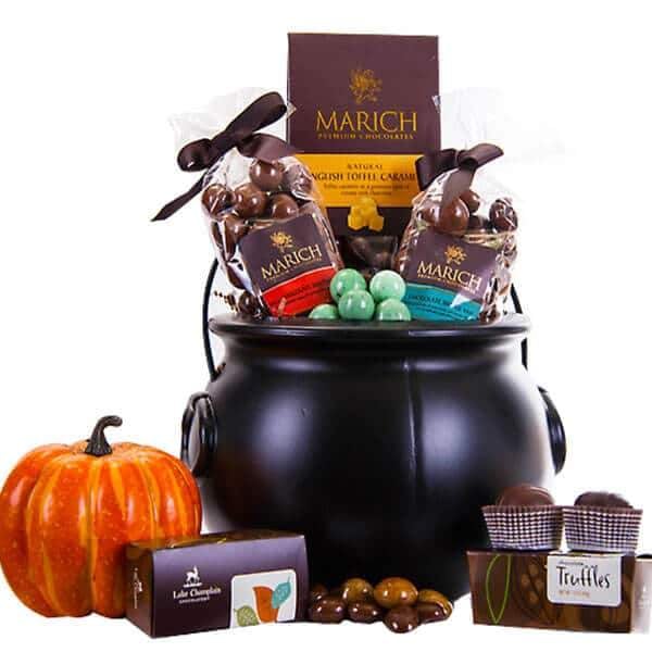 Halloween Cauldron of Chocolate Halloween Gift Baskets For Kids