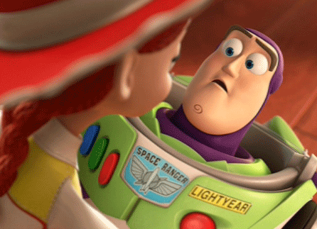 When Buzz masters total control over his eyebrows.