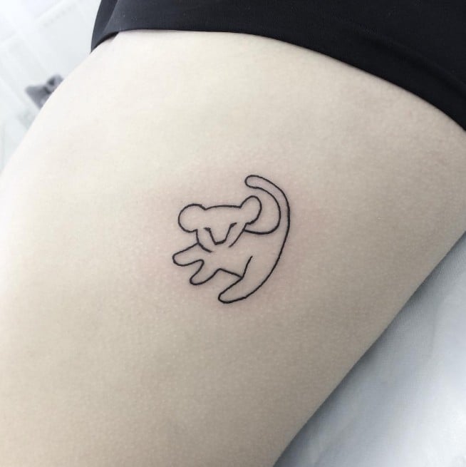 Simba Lion King Disney tattoo by AntoniettaArnoneArts on DeviantArt