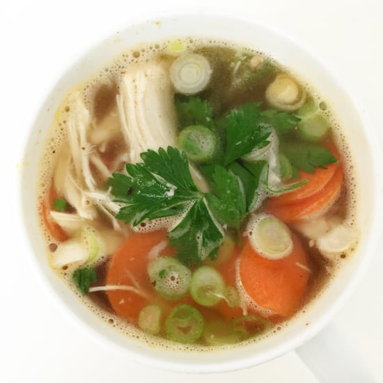 Homemade Chicken Noodle Soup Recipe in a Microwave