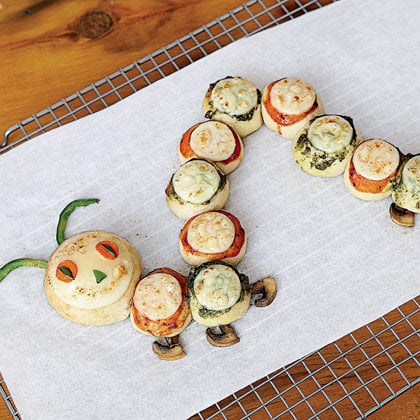 The Very Hungry Caterpillar Mini Pizzas