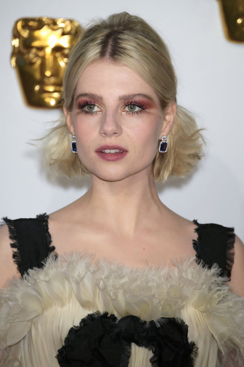 Lucy Boynton's Dramatic Eye Shadow, 2019