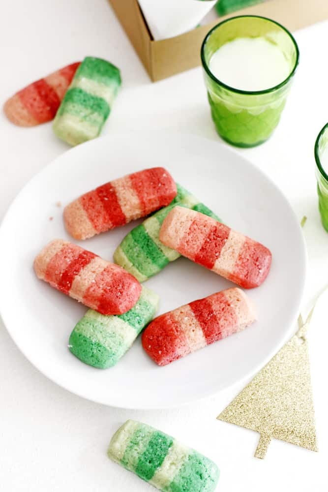 Ombré Peppermint Slice and Bake Cookies