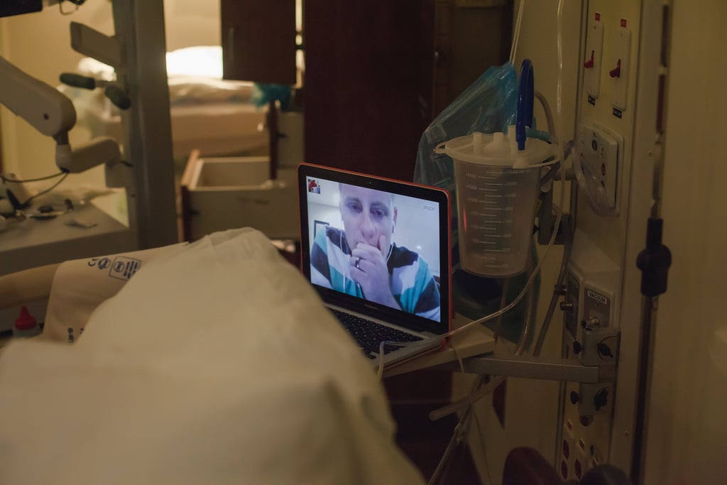 Photos of Military Birth Witnessed Over Skype