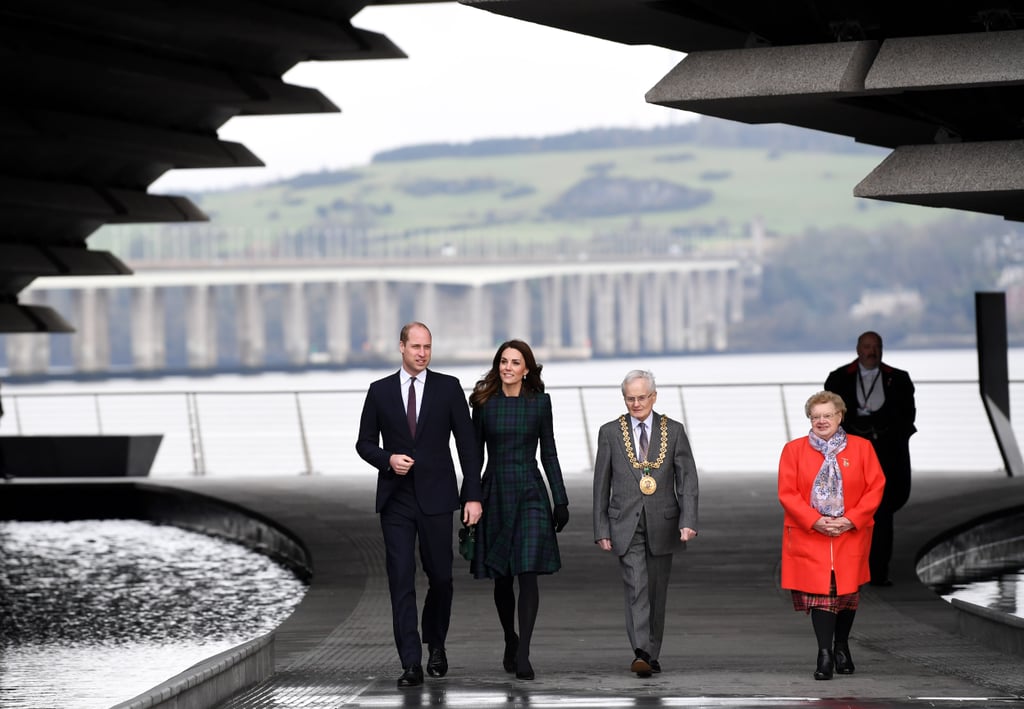 Kate Middleton McQueen Tartan Coat Dundee Visit January 2019