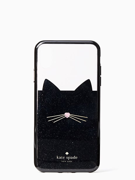 Kate Spade New York Jeweled Glitter Cat iPhone Case