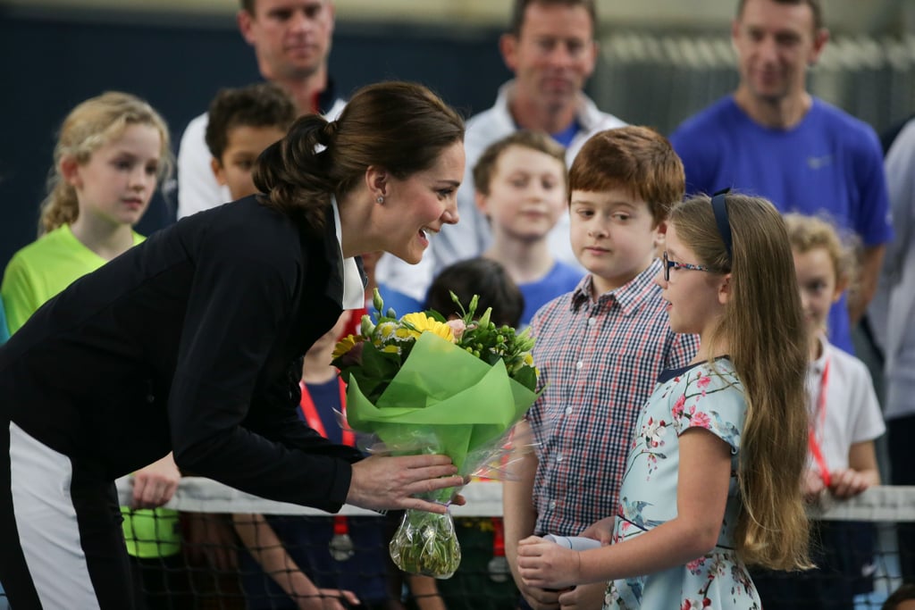 Kate Middleton Playing Tennis in London October 2017