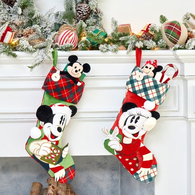 Personalized Mickey Mouse & Minnie Mouse Christmas Ornament Gift Add Childs Name 