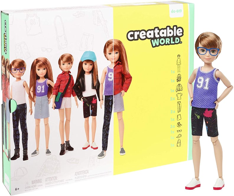 Creatable World Deluxe Character Kit Customizable Doll, Copper Straight Hair
