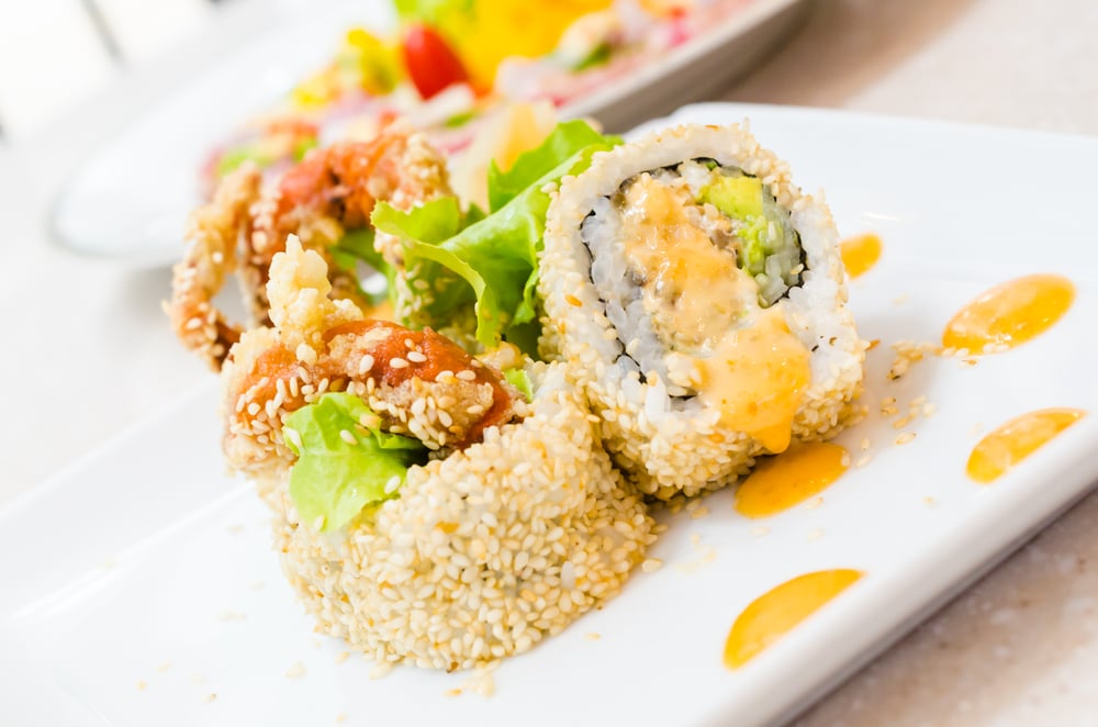 Soft Shell Crab Sushi Roll Calories in Your Sushi Train Menu
