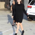 Angelina Jolie Is the Definition of "Legs For Days" in This Sweater Dress