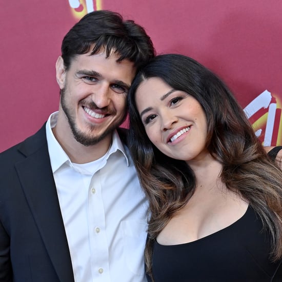 Gina Rodriguez and Joe LoCicero on "Flamin' Hot" Red Carpet