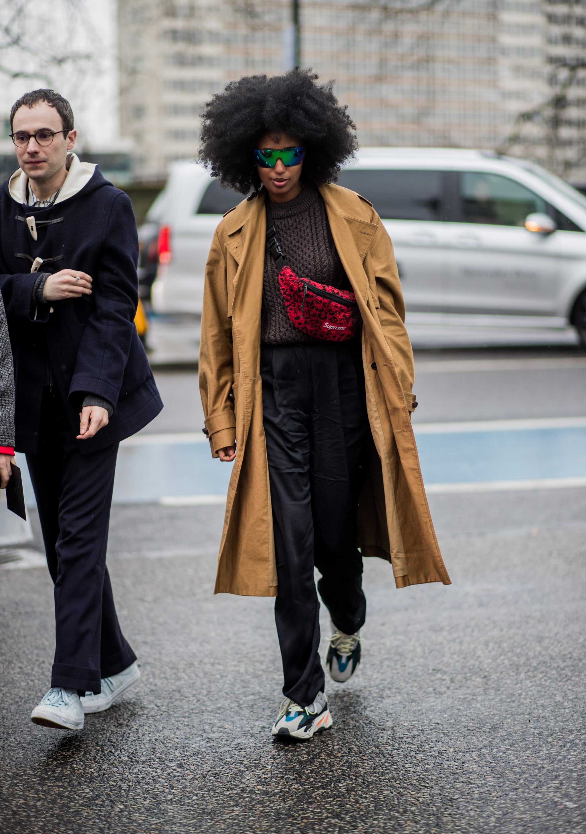 Winter Outfit Idea: A Trench Coat, Trousers, and Dad Sneakers, 100+ Street  Style Shots to Inspire Your Winter Look (Because You Deserve Better Than a  Sweater and Jeans)