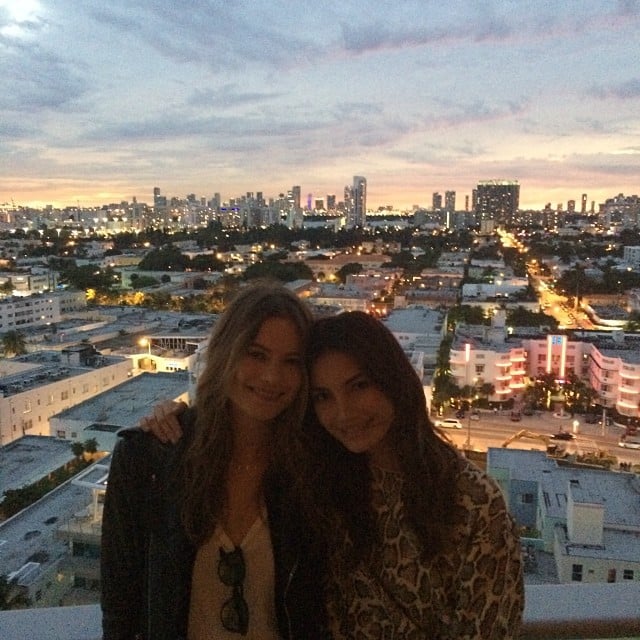 Behati Prinsloo and Lily Aldridge had a moment together in Miami.
Source: Instagram user lilyalridge