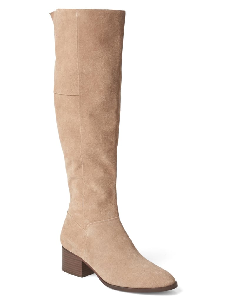 Gap Leather Block Heel Tall Boots