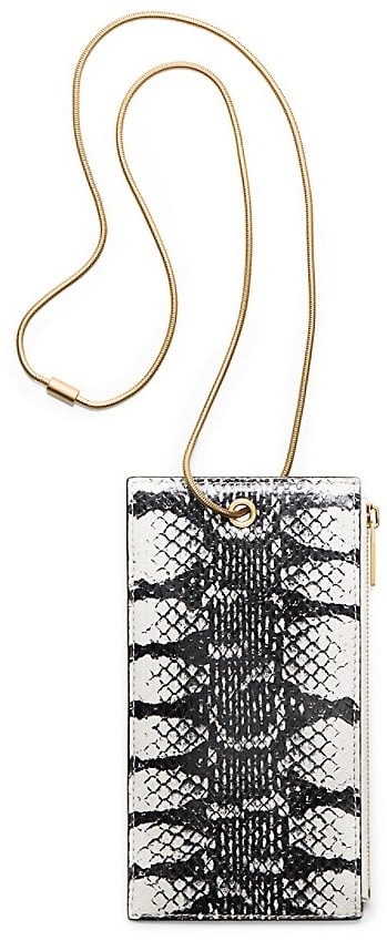 Calvin Klein Womens Snake Smartphone Holder With Snake Chain Cream ($595)