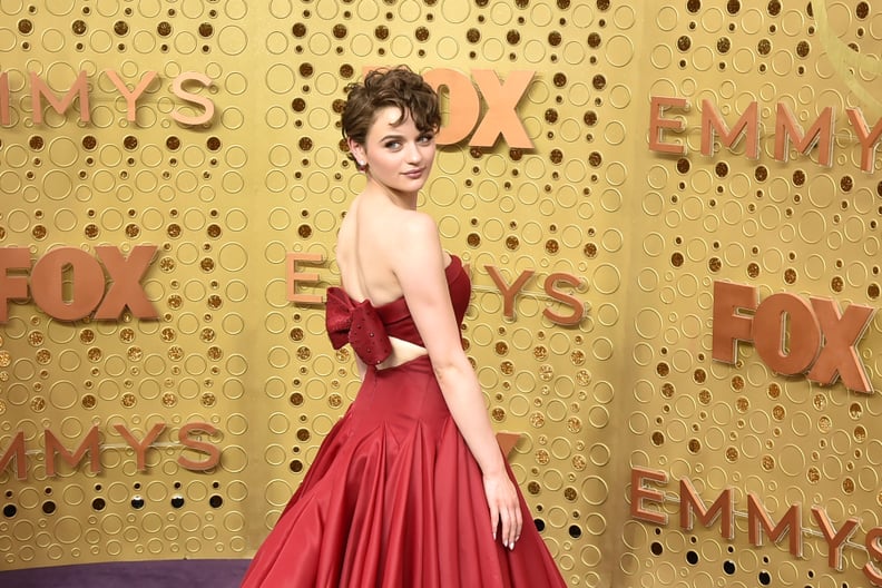 Joey King Wearing a Red Ball Gown in 2019