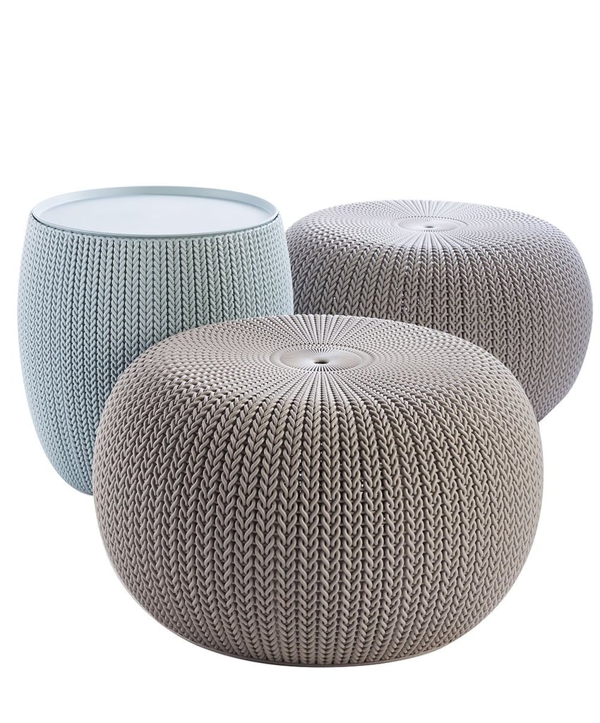 Keter Urban Knit Pouf Set