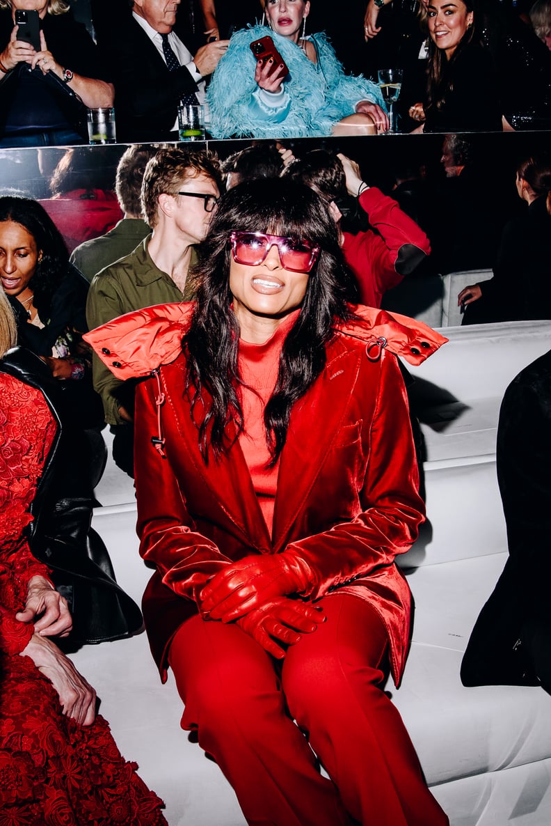 Ciara at the Tom Ford Spring 2023 Ready-to Wear show. (Photo by Nina Westervelt/WWD via Getty Images)