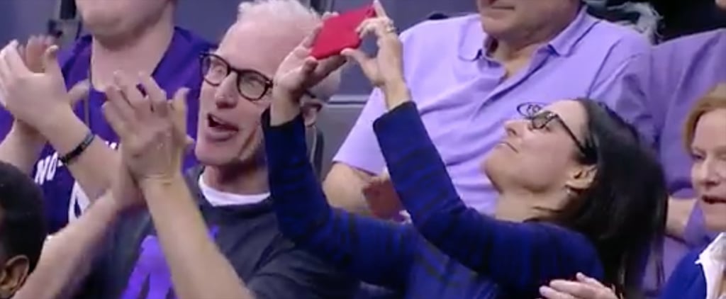 Julia Louis-Dreyfus Watching Her Son Play Basketball 2017