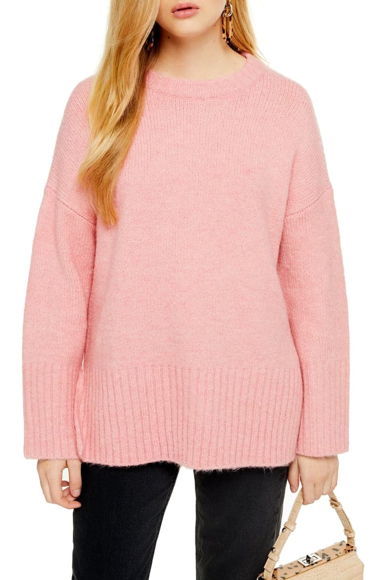 Topshop crew neck sweater clearance