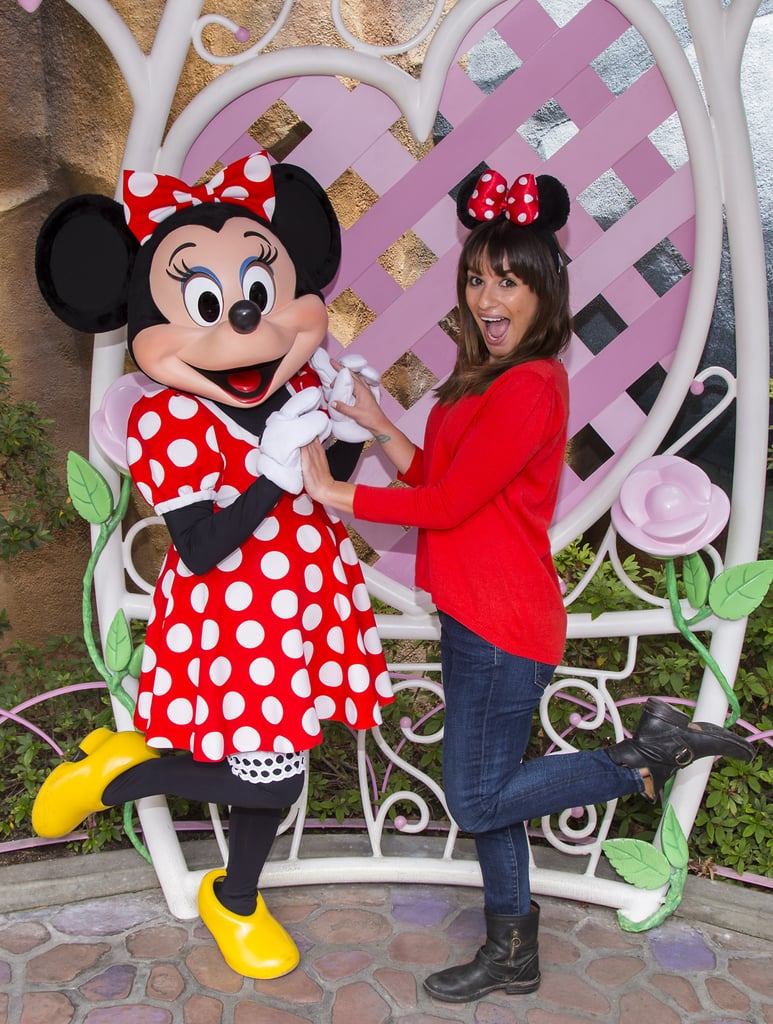 Lea Michele at Disneyland With Matthew Paetz Pictures