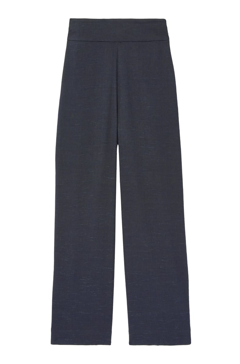 Rebecca Taylor Tailored Stretch Linen Blend Cropped Pant