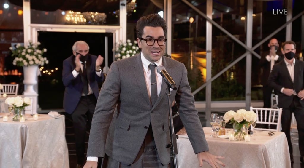 Dan Levy's Kilt Suit at the 2020 Emmys