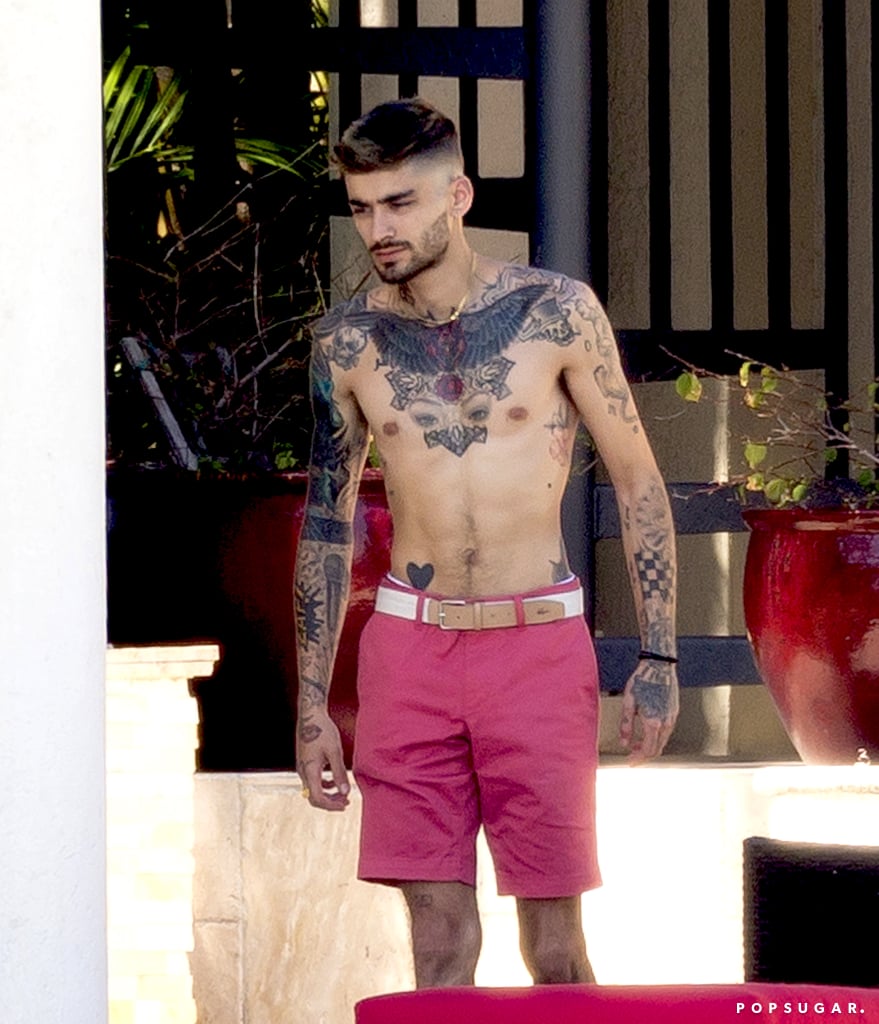 Zayn Malik Shirtless After Gigi Hadid Breakup March 2018