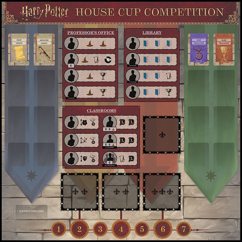 Harry Potter House Cup Competition Tabletop Board Game