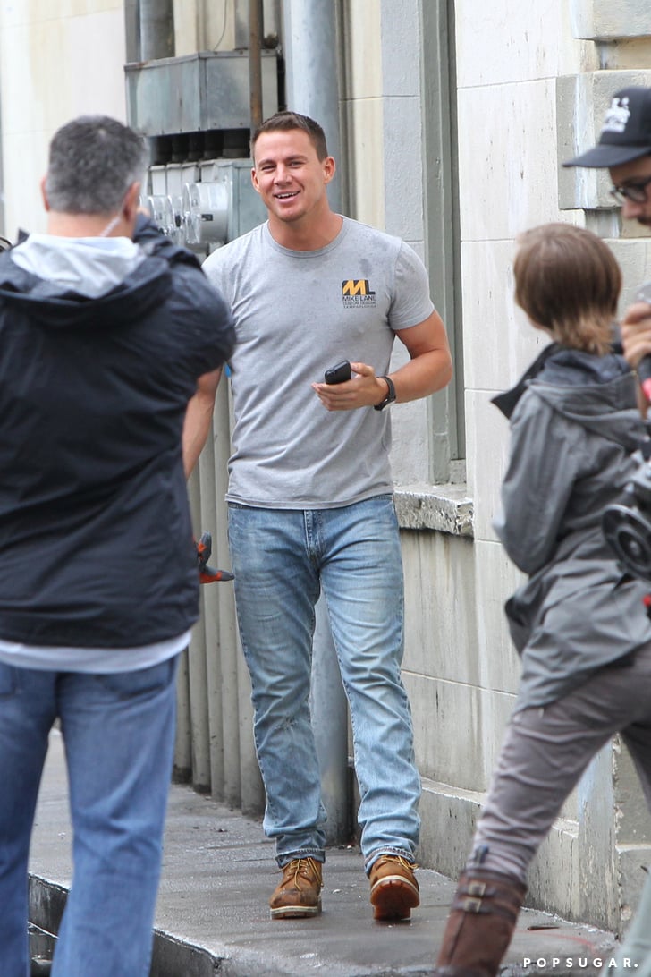 Tatum had an adorable laugh on the set. | Magic Mike XXL Set Pictures ...